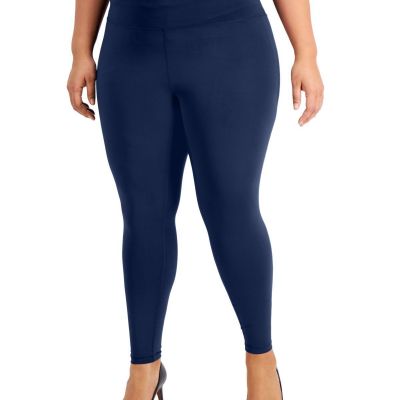 allbrand365 designer Womens Plus Size Compression Leggings Size:1X Color:Navy